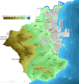 Algeciras mapa topográfico