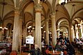 Cafe Central in Vienna interior near entrance