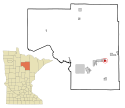 Location of the city of Calumetwithin Itasca County, Minnesota