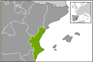 Localització del País Valencià