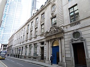 Merchant Taylors' Hall on Threadneedle Street, London