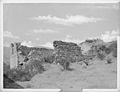 Mission Santa Barbara, showing ruins of the old mill, California, 1898 (CHS-462)