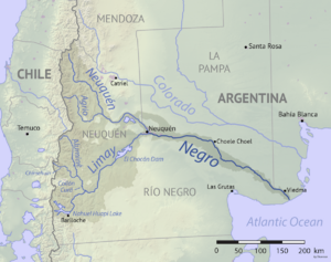 Rio Negro Argentina map