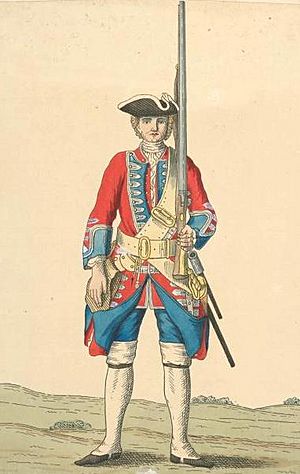 Soldier of 9th regiment 1742
