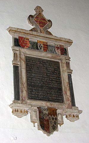St Mary's church in Huntingfield - C17 memorial - geograph.org.uk - 1931877