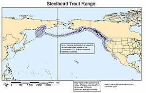 Steelhead Global Range Map
