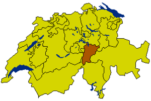 Swiss Canton Map UR