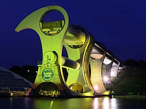 The Falkirk Wheel at Night (geograph 4185695)