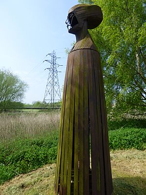 The Washlands - Burton upon Trent - Saint Modwen statue (26371925914)