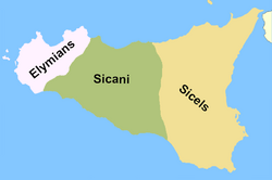 Tribes of Sicily by 11th century BC