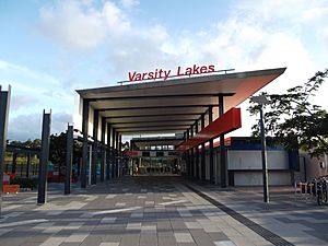 Varsity Lakes Railway Station, Queensland, Apr 2012