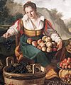 Vincenzo Campi - The Fruit Seller detail
