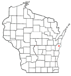 Location of Kossuth, Wisconsin