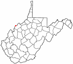 Location of Blennerhassett, West Virginia