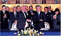 Yitzhak Rabin and Tomiichi Murayama 199412