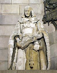 69 Lluís de Santàngel, de Josep Gamot, Monument a Colom