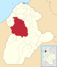 Location within the Department of Córdoba