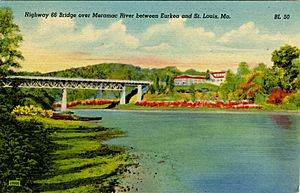 Eureka MO - Highway 66 Bridge over Meramec River between Eureka and St. Louis (NBY 434113)