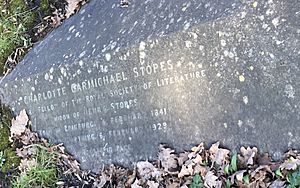 Grave of Charlotte Carmichael Stokes in Highgate Cemetery