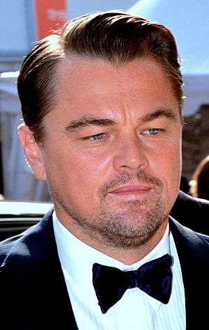 Leonardo DiCaprio looking away from the camera