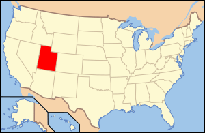 Location of Utah in the United States Coal Coal Coal