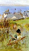Norman Garstin - Newlyn From The Meadow