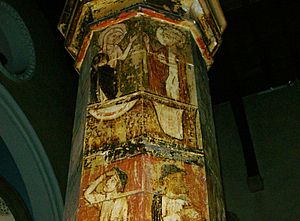 Painted pillar, Faversham