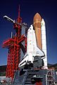 Space Shuttle Enterprise in launch configuration