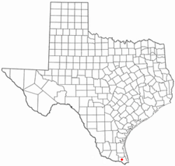 Location of San Benito, Texas
