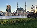 Taksim monument and mosque