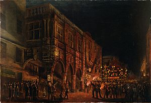 The Guildhall on Election Night, 1880