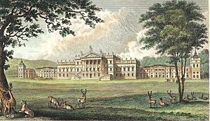 Wentworth Woodhouse from A Complete History of the County of York by Thomas Allen (1828-30)