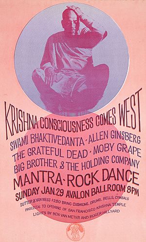 1967 Mantra-Rock Dance Avalon poster