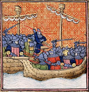 Bataille navale devant La Rochelle XIVeme siecle