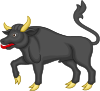 Black Bull of Clarence Badge of Edward IV.svg