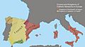 Catholic monarch territories-1500