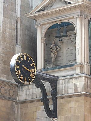 City of London, St. Dunstan-in-the-West clock - geograph.org.uk - 865114