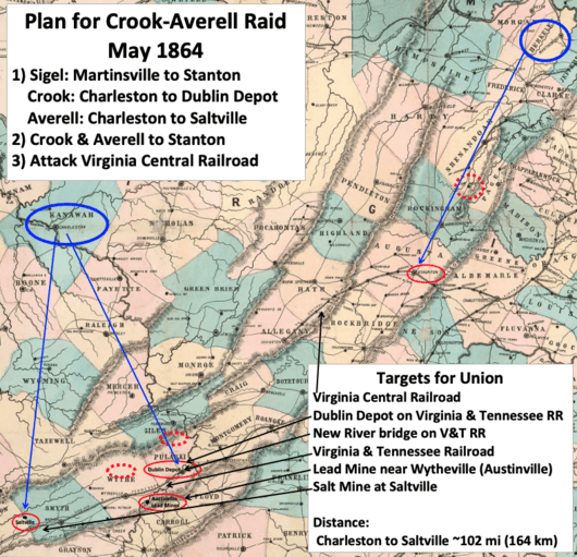 Crook-Averell RR Raid Plan 1864 V2