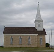 Dansk Evangelical Lutheran Church (Denmark KS) from W 1