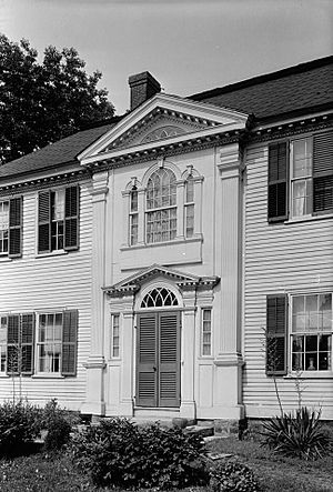 Elisha Payne House, Detail of front entrance, Canterbury (Windham County, Connecticut)