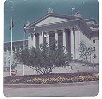 Entrance to OK State Capitol (1972)