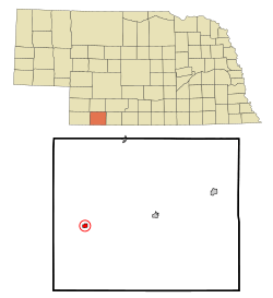 Location of Stratton, Nebraska