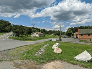 Corner of West Virginia Route 9 and Clone Run Road in Holton