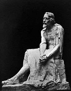 Michael Servetus in prison, statue by C. Roch Wellcome L0006357