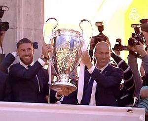 Ramos y Zidane con la Undécima Copa de Europa