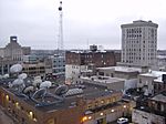 Saginaw, MI skyline as seen from the Bearinger Building