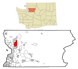 Location of North Marysville, Washington