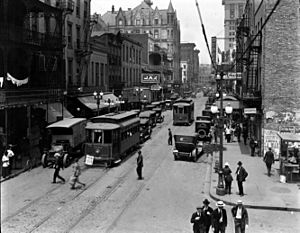 St Charles Avenue down from Poydras 1920