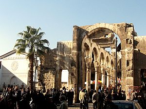 The Jupiter temple in Damascus