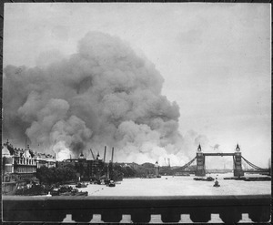 This picture, taken during the first mass air raid on London, 7th September 1940, describes more than words ever... - NARA - 541917
